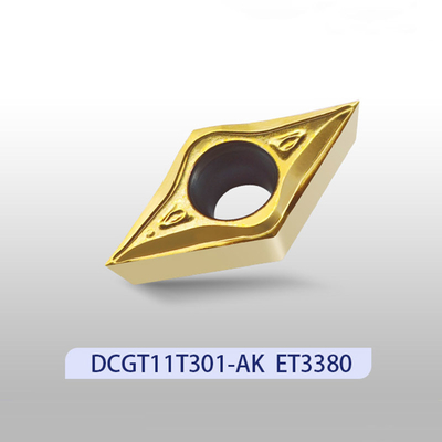 Hoge precisie DCGT11T302-CL hardmetalen draai-inzetstukken voor CNC-bewerking en afwerking van metalen onderdelen