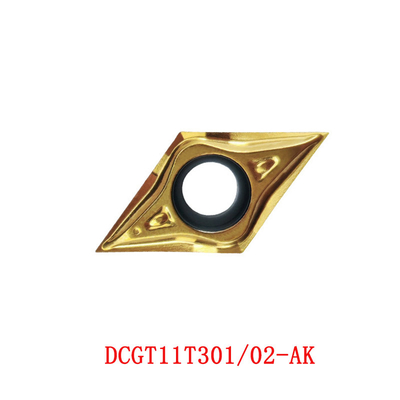 Hoge precisie DCGT11T302-CL hardmetalen draai-inzetstukken voor CNC-bewerking en afwerking van metalen onderdelen