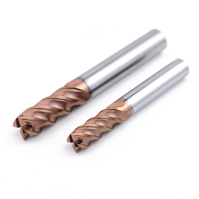 Wolfraamcarbide freesinzet 4 sneden voor HRC60 staal AlTiN coating