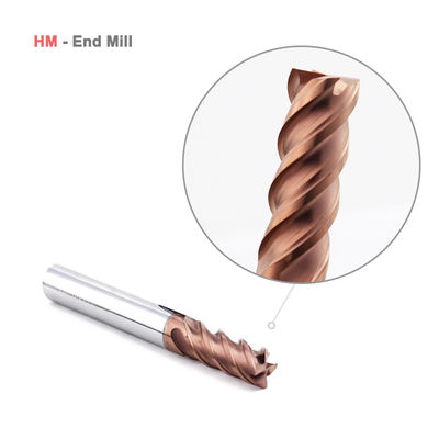 Wolfraamcarbide freesinzet 4 sneden voor HRC60 staal AlTiN coating