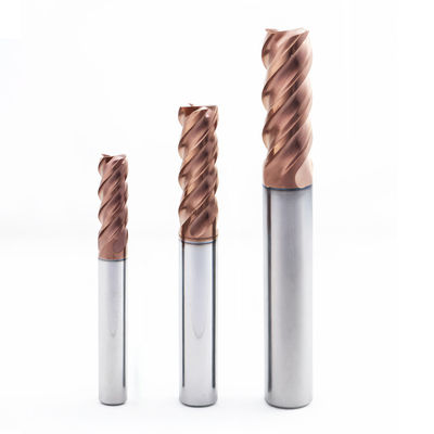 Wolfraamcarbide freesinzet 4 sneden voor HRC60 staal AlTiN coating