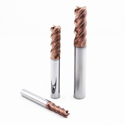 Carbide 4 Flute End Mill voor schimmelstaal tot 60HRC