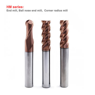 Carbide 4 Flute End Mill voor schimmelstaal tot 60HRC