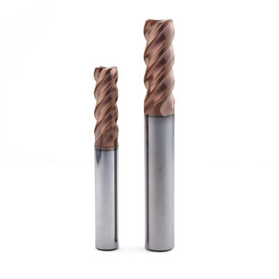 Carbide 4 Flute End Mill voor schimmelstaal tot 60HRC