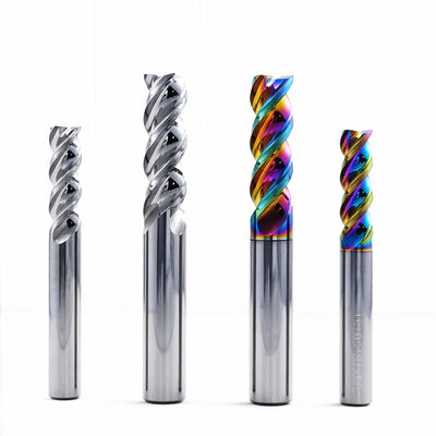 3 Flute DLC Coated Carbide End Mill voor CNC-snijden van aluminium